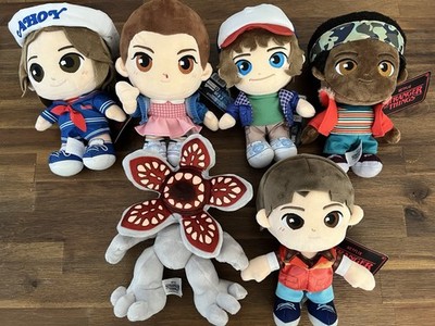 RARE Stranger Things 8” Soft Plush with Special Embroidery Set Of