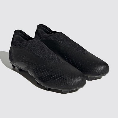 adidas Predator Accuracy.3 Laceless Synthetic Black Soccer Cleats Men 5 GW4598 