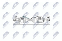 NTY Antriebswelle NPW-FT-016 FüR Doblo Fiat GroßRaumlimousine Punto Multijet JTD