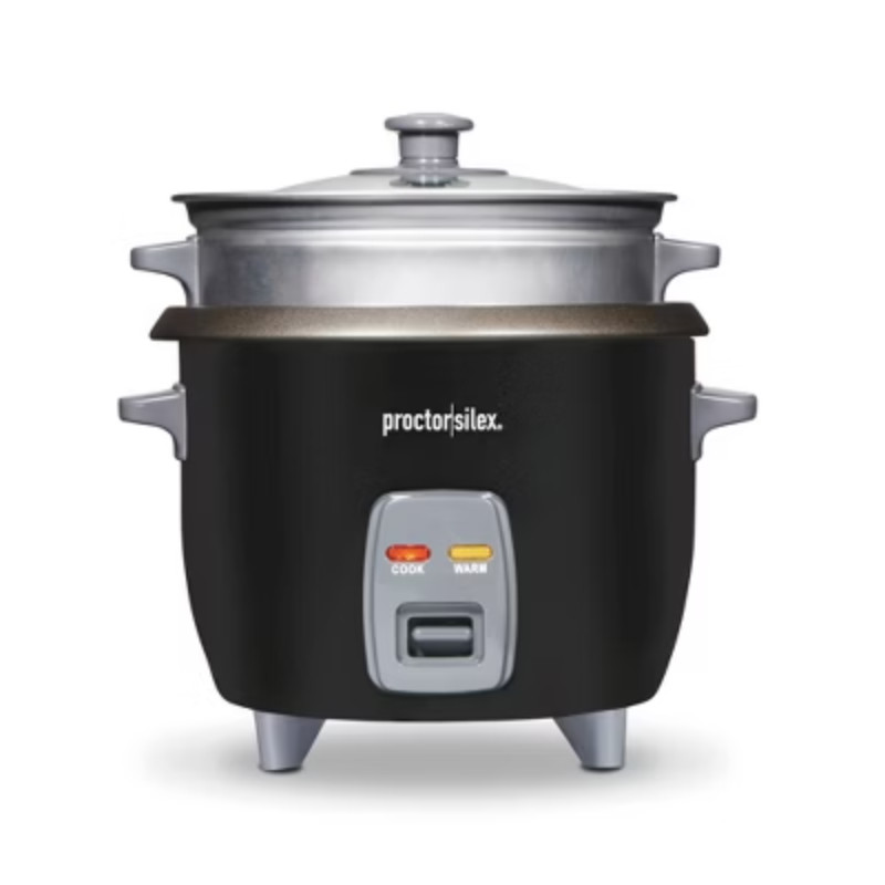 Proctor Silex 6 Cup Rice Cooker & Food Steamer - 37510: 
