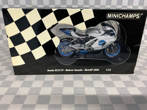 1/12 MINICHAMPS HONDA RC211V MAKOTO TAMADA MOTO GP 2006 KONICA MINOLTA - Picture 1 of 18