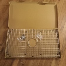 Serene Valley Sink Bottom Grid 29-1/2" X 15-9/16", Centered Drain with Corner...