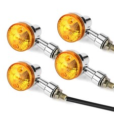 4X Motorcycle Turn Signal Light Indicator Blinker Bullet Universal Motorbike