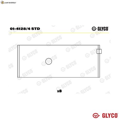 PLEUELLAGER 01-4128/4 STD FÜR TOYOTA 4E-FE 1.3L 1E-L-L1E 1.0L 2E-L/E 1.3L 4cyl