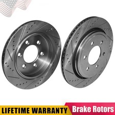 Drilled Brake Rotor w/ Electric Parking Brake for Ford F-150 2015-2017 Rear Pair