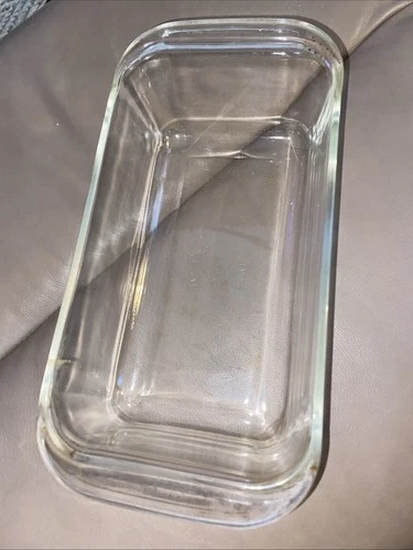 Vintage Pyrex 213 Clear Glass Loaf Pan Bread Baking Dish 1.5 QT 8.5x4.5x2.5 USA