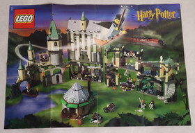 LEGO HARRY POTTER VTG BACKDROP LOT DIAGON ALLEY SHOP GRYFFINDOR HOUSE & POSTER