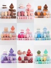 20Pcs Pink Makeup Sponge Set Beauty Blender Foundation Concealer Powder Puff