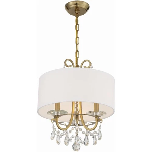 Crystorama 6623-VG-CL-MWP Othello Mini Chandelier Vibrant Gold - Picture 1 of 7