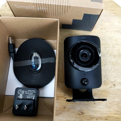 SimpliSafe SSCM2 SimpliCam 1080p Indoor Wi-Fi Security Camera w/ Adapter New
