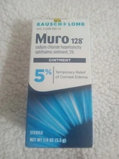 Bausch & Lomb Muro 128 Sodium Chloride Ointment 5% (New!) Free Shipping!