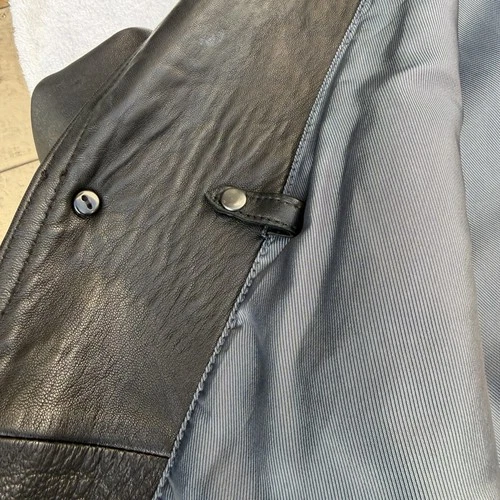 Kenneth Cole Reaction Mens Genuine Leather Jacket Sz.Medium Classic 3 Button image 8