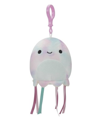 Squishmallows Clip-on Krissa the Krawatte Dye Jellyfish, 9 cm