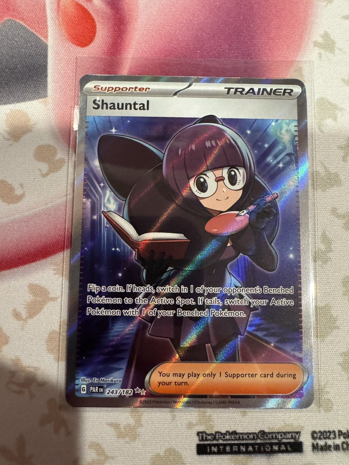 Shauntal 243/182 Ultra Rare SV04: Paradox Rift Pokemon TCG NM