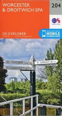 Worcester and Droitwich Spa | Ordnance Survey | Englisch | (Land-)Karte | 2015