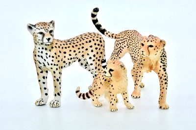 Schleich Wild Life Gepard Familie  Konvolut aus Sammlung 14747 14746 14614