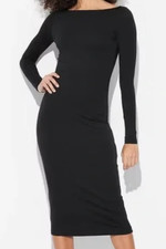 Wild Fable Women's Lightweight Long Sleeve Knit Midi Dress Size Small