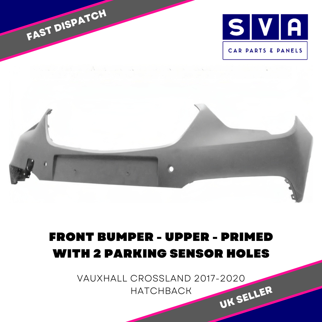 Vauxhall Crossland 2017-2020 Front Bumper Upper Primed With 2 Pdc Approved