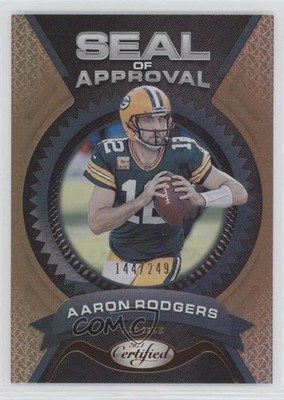 2021 Certified Seal of Approval Mirror Bronze 144/249 Aaron Rodgers #SA-6 0eo6