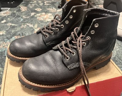 Red Wing 2948 Roughneck Black 'Spitfire' Leather Boots 8.5D