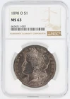 1898-O  Morgan Dollar NGC MS63 New Orleans Minted Silver Dollar No Reserve
