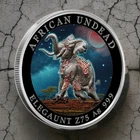 1 oz. ELEGAUNT #6 Zombucks Colorized World Series round .999 fine silver