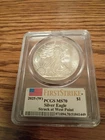2025 W $1.00 American Silver Eagle PCGS MS70 Struck At West Point