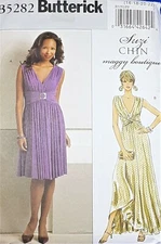 Butterick 5282 16-18-20-22 Plus Size Evening Gown Suzi Chin Magg sewing pattern