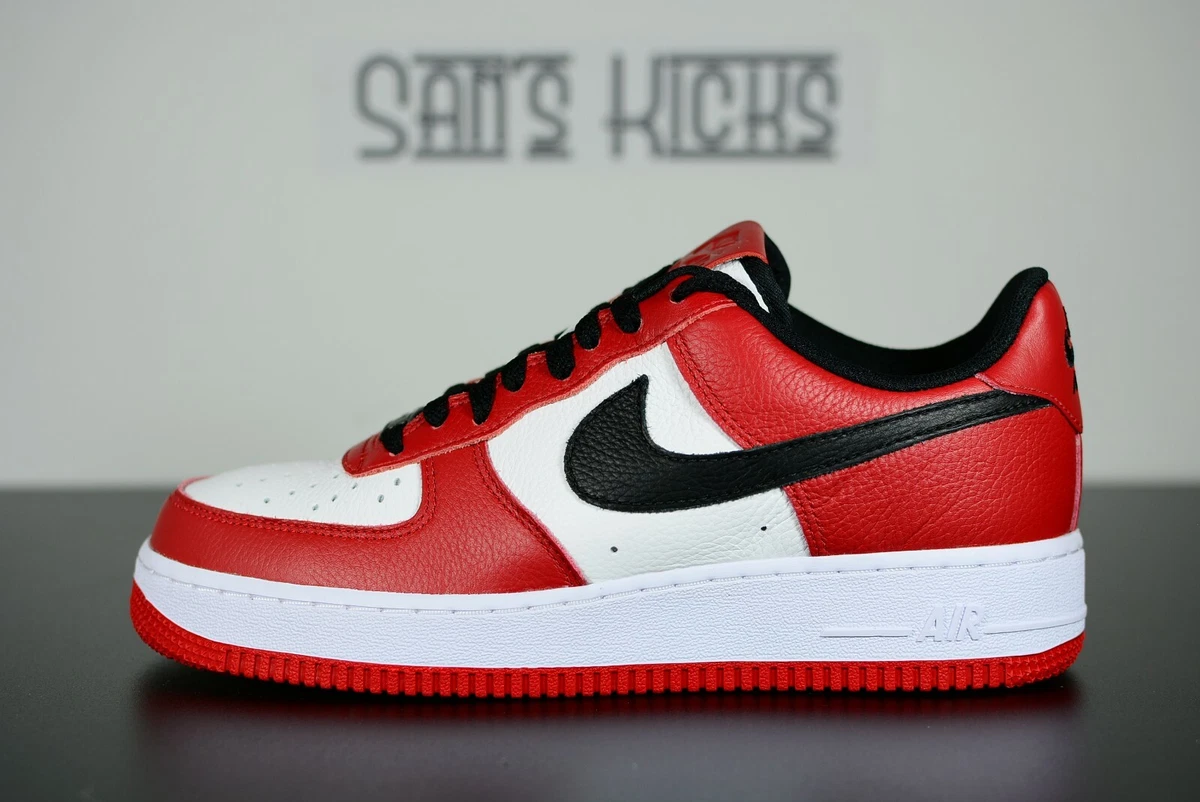 Kroniek japon molecuul Men&#039;s Nike Air Force 1 Low &#039;Chicago&#039; Red Black White Size  8-13 Classic | eBay