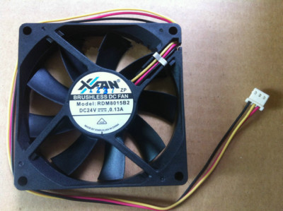 1PC XFAN 8015 RDM8015B2 DC24V 0.13A 8CM 80*80*15MM 3-wire inverter cooling fan