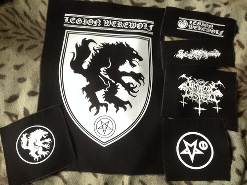 Satanic Warmaster True Werewolf schwarz Metall Legion Leinwand Patch Stärke Ehre - Bild 35 von 36