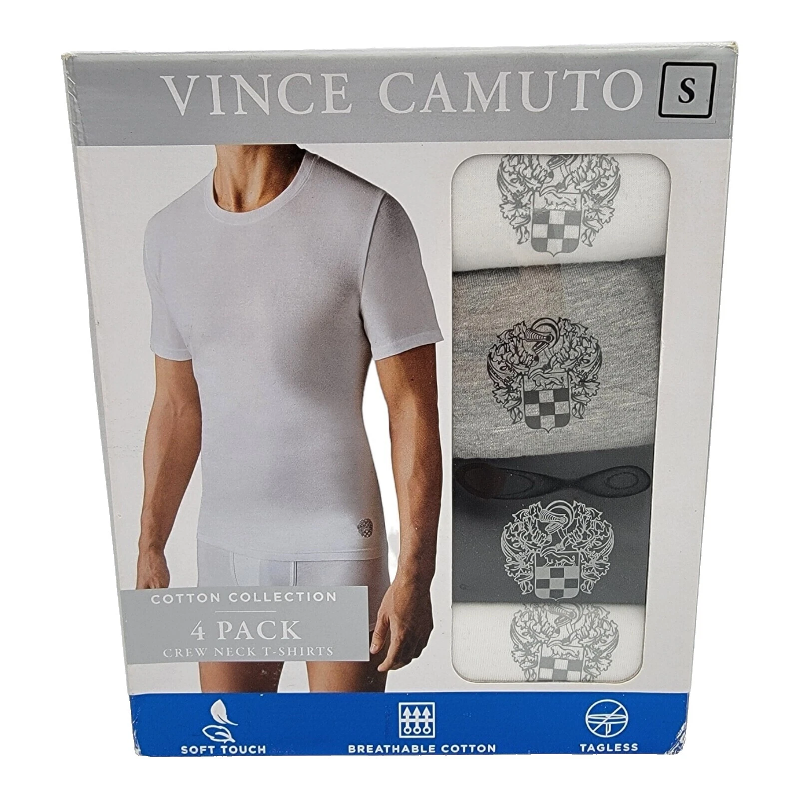 Camisetas masculinas de algodão Vince Camuto