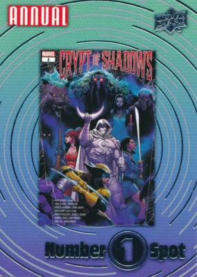 N1S-3 CRYPT OF SHADOWS #1 2022-23 2023 Upper Deck Marvel Annual NUMBER 1 SPOT