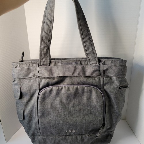 OGIO Hamptons Gray Computer Laptop Tablet Padded Tote Bag Zipper Closure NWT - Picture 11 of 11