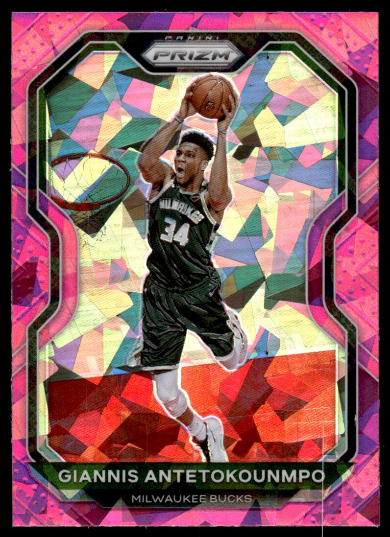 2020-21 Prizm Pink Ice Giannis Antetokounmpo Milwaukee Bucks #111