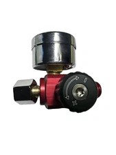 Paint Gun Airbrush Regulator Air Tool SATA Iwata  Dv1 HVLP ALUMINUM Glass 1/4”