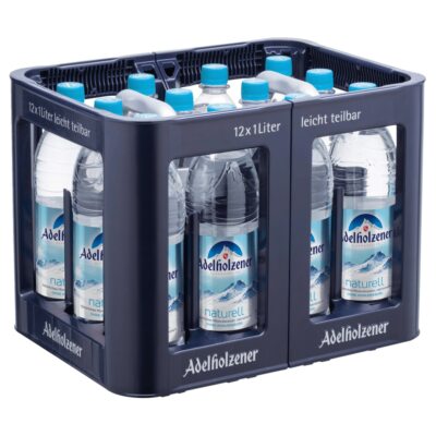 Adelholzener Mineralwasser Naturell PET Flasche MEHRWEG ohne Kasten 12x 1,00L  