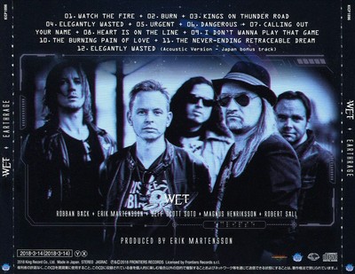W.E.T. EARTHRAGE NEW CD