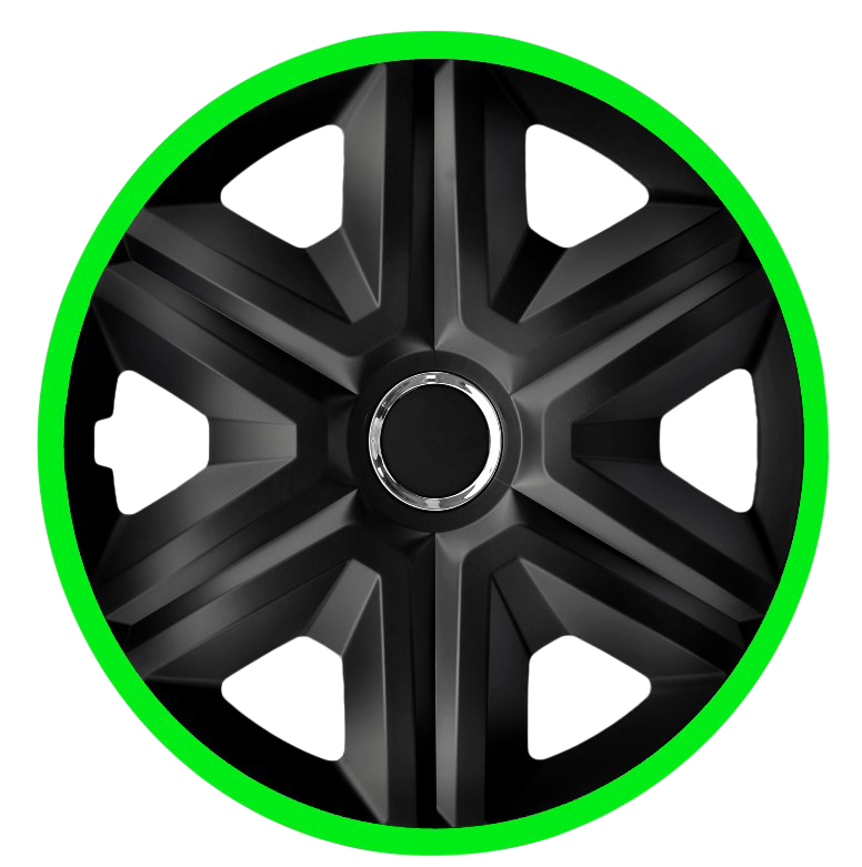 14 Inch Wheel Trim Set Gloss Black Set of 4 Univers Hub Caps Covers