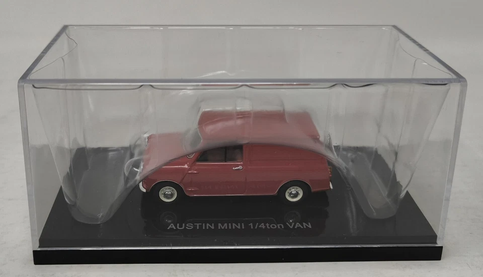 Mini furgoneta EBBRO 1:43 Austin 1/4 tonelada roja 44560 fundido a presión EBBRO OLDIES Foto 2 de 4