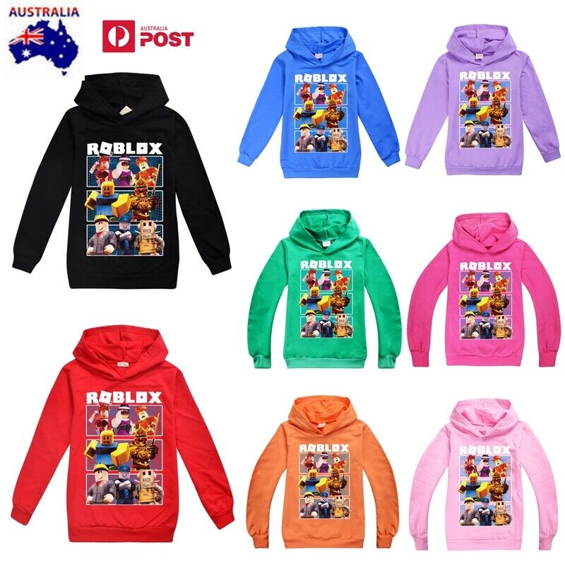 Roblox Jacket Boys Zip Pullover Teen Hoodie Girls Long Sleeve T-Shirt  Cotton Autumn Sports Tops Running Wear