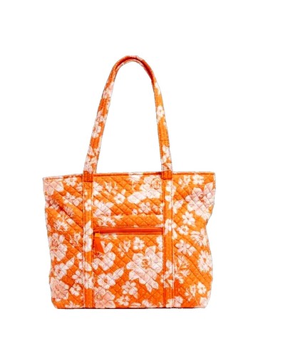 Vera Bradley Orange Mesh Drawstring Tote with Navy Rope and Striped Base Vera Bradley Mesh Reddish/Orange Drawstring Backpack  main image 3