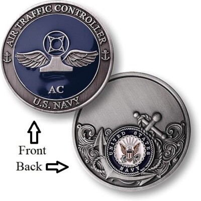 AC = Air Traffic Controller ~ Airdale ~ U.S. Navy Airman Challenge Coins ~ Navy 