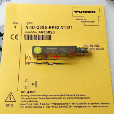 Capteur De Proximité TURCK Ni4U-Q8SE-RP6X-V1131 - NEUF Pour Automatisme Industriel