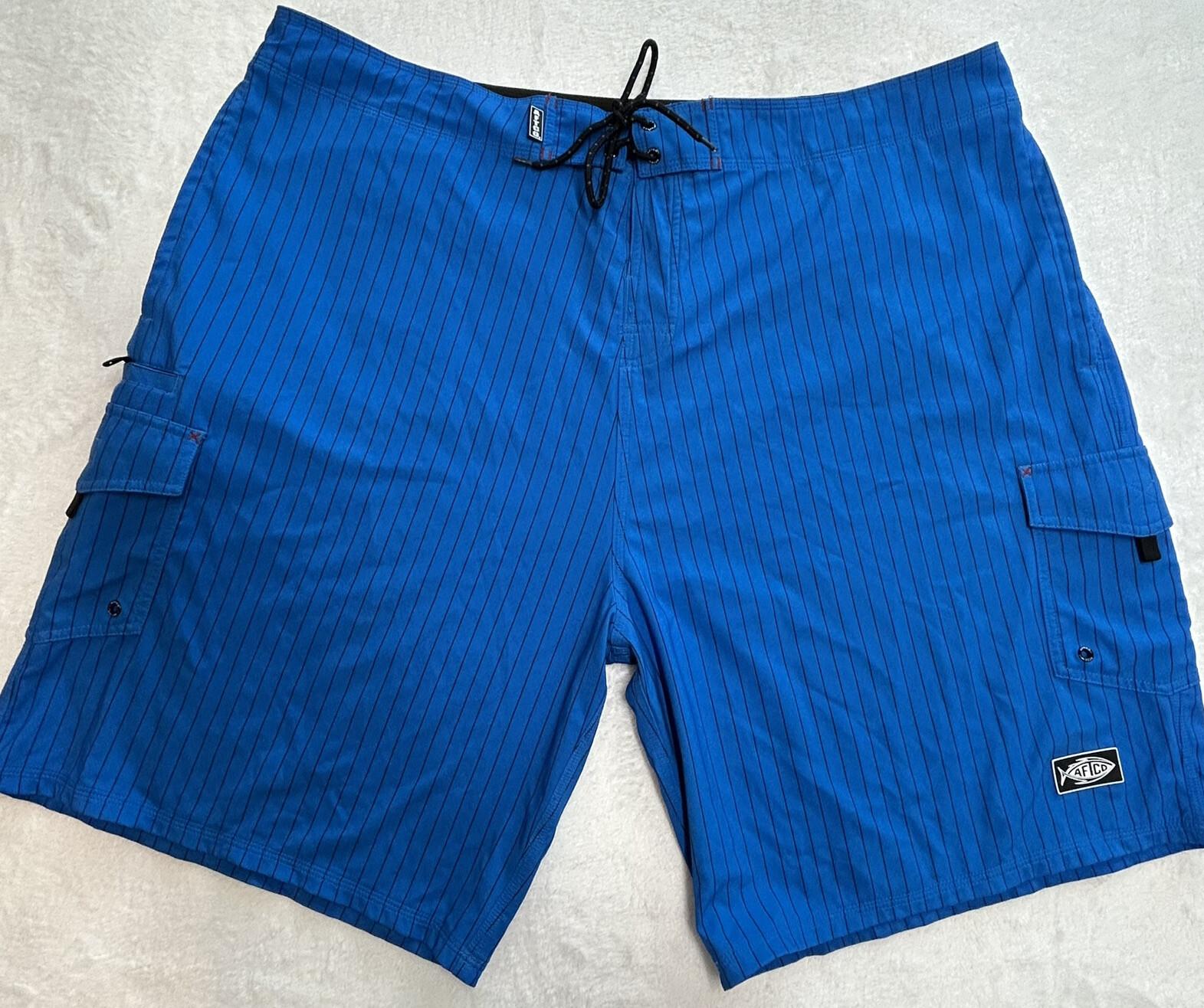AFTCO Cargo Fishing Swim Trunk Short Mens Size 44 Nav… Gem