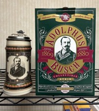 Adolphus Busch Anheuser-Busch Founders Series Centennial Collectible Stein