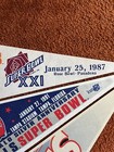 2 Vintage Super Bowl XXI And XXV New York Giants Pennants And One Souvenir — photo 4