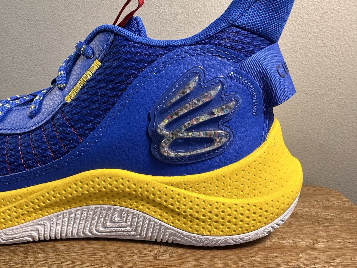 Under Armour Curry 3Z7 Basketball Shoes Mens 10.5 Blue Yellow