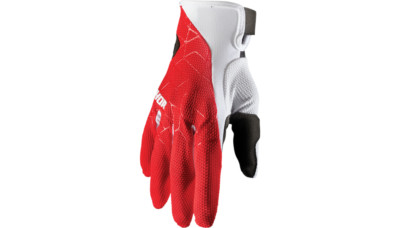 NEW THOR S21 Draft Gloves - Red/White - XS - MOTORCYCLE/OFFROAD/ATV