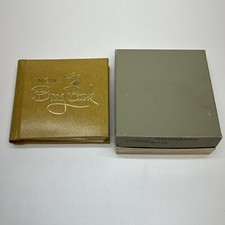 Vintage Small Gold C.R. Gibson Mom's Brag Book 12 Page Photo Album Baby Kids NEW